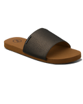 The Foamlife Womens Seales Earth Sliders in Brown