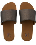 The Foamlife Womens Seales Earth Sliders in Brown