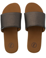 The Foamlife Womens Seales Earth Sliders in Brown