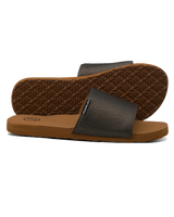 The Foamlife Womens Seales Earth Sliders in Brown