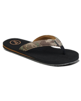 The Foamlife Mens Pampa Artist Series Flip Flops in Black