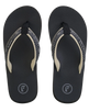 The Foamlife Womens Yogi Flip Flops in Black