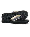 The Foamlife Womens Yogi Flip Flops in Black