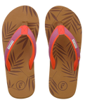 The Foamlife Womens Harts Flip Flops in Latte Brown