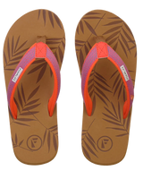 The Foamlife Womens Harts Flip Flops in Latte Brown