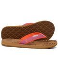 The Foamlife Womens Harts Flip Flops in Latte Brown