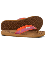 The Foamlife Womens Harts Flip Flops in Latte Brown