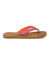 The Foamlife Womens Harts Flip Flops in Latte Brown