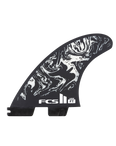 The FCS FCS II Filipe Toledo Medium Tri Fins in Black & White