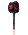 The FCS Freedom Helix 6'0" Leash in Red & Black