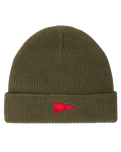 The Florence Marine X Mens Burgee Beanie in Burnt Olive