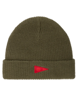 The Florence Marine X Mens Burgee Beanie in Burnt Olive