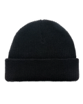 The Florence Marine X Mens Burgee Wool Beanie in Black