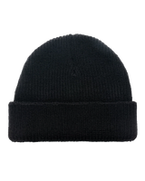 The Florence Marine X Mens Burgee Wool Beanie in Black