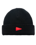 The Florence Marine X Mens Burgee Wool Beanie in Black