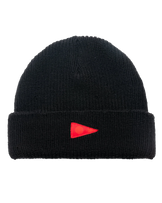 The Florence Marine X Mens Burgee Wool Beanie in Black