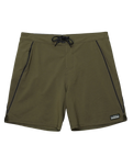 The Florence Marine X Mens Outline Boardshorts in Olive