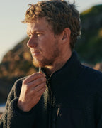 The Florence Marine X Mens High Pile Utility Fleece Jacket in Black