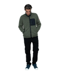 The Florence Marine X Mens High Pile Utility Fleece Jacket in Thyme