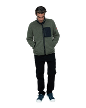 The Florence Marine X Mens High Pile Utility Fleece Jacket in Thyme