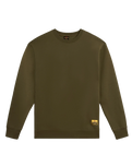 NST Label Crew Sweatshirt in Burnt Olive