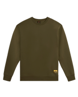 NST Label Crew Sweatshirt in Burnt Olive