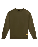 NST Label Crew Sweatshirt in Burnt Olive