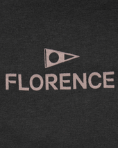 The Florence Marine X Mens Crew T-Shirt in Charcoal