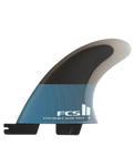 The FCS FCS II Performer PC Quad Rear Surfboard Fins  in Tranquil Blue