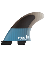 The FCS FCS II Performer PC Quad Surfboard Fins in Tranquil Blue