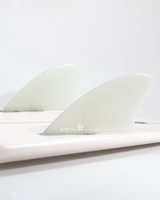 The FCS FCS II Retro Keel XL Twin Fins in White