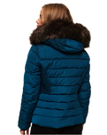 The Superdry Womens Glacier Biker Jacket in Teal