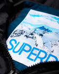 The Superdry Womens Glacier Biker Jacket in Teal