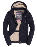 The Superdry Womens Boxy Snorkle Parker in Super Dark Navy