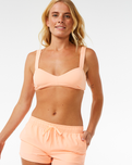 The Rip Curl Womens Classic Surf Boardshorts in Bright Peach