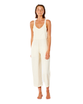 The Rip Curl Womens Summer Palm Jumpsuit in Off White