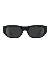 The Spy Genre Polarised Sunglasses in Matte Black & Happy Grey