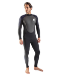 The Gul Mens G-Force 3/2mm Back Zip Wetsuit in Black & Navy