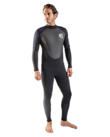 The Gul Mens G-Force 3/2mm Back Zip Wetsuit in Black & Navy