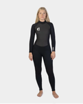 Womens G-Force 3/2mm Back Zip Wetsuit in Black