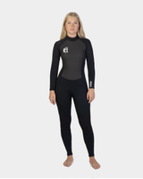 Womens G-Force 3/2mm Back Zip Wetsuit in Black