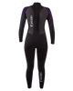 The Gul Womens Womens G-Force 3/2mm Back Zip Wetsuit in Black & Mulberry