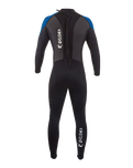 The Gul Boys G-Force 3/2mm Back Zip Wetsuit in Black & Zafir