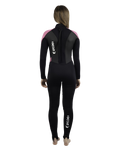 The Gul Girls G-Force 3/2mm Back Zip Wetsuit in Black & Pink