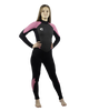 The Gul Girls G-Force 3/2mm Back Zip Wetsuit in Black & Pink