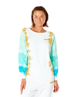 The Rip Curl Womens Sun Drenched Sweatshirt in Turquoise