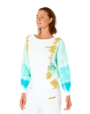 The Rip Curl Womens Sun Drenched Sweatshirt in Turquoise