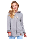 The Rip Curl Womens Vamos Zip Hoodie in Cement Marble