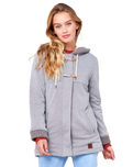 The Rip Curl Womens Vamos Zip Hoodie in Cement Marble