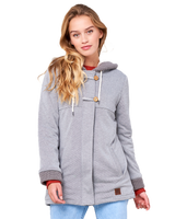 The Rip Curl Womens Vamos Zip Hoodie in Cement Marble